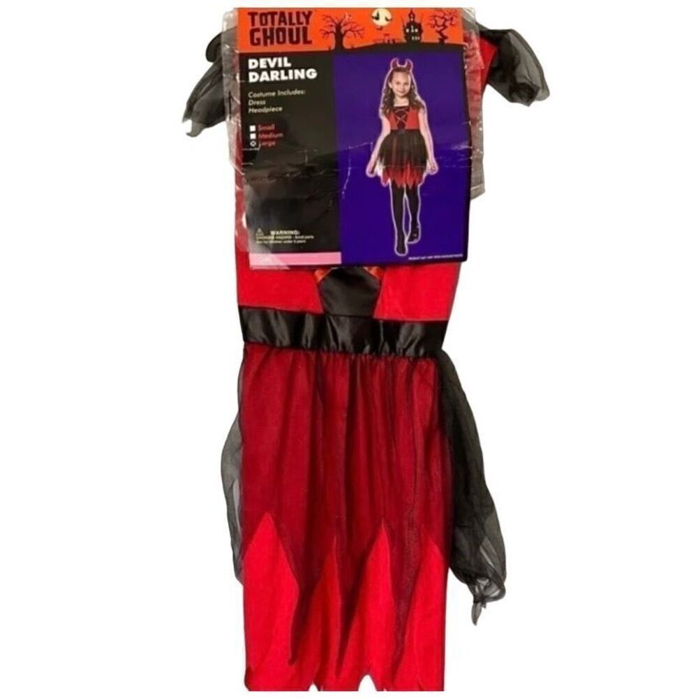 Totally ghoul NWT girls, Halloween devil, darling costume size large